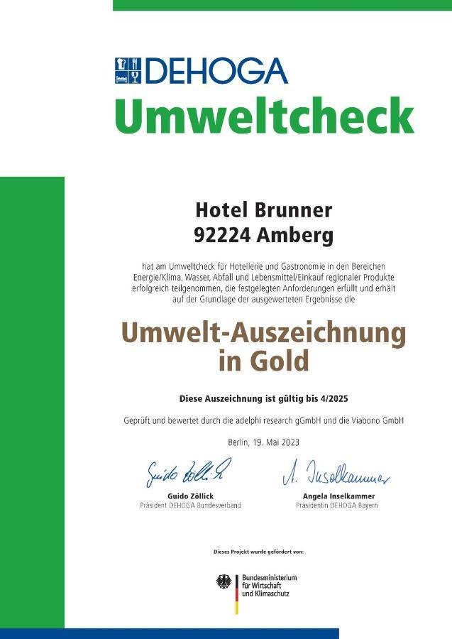 Hotel Brunner Amberg Zewnętrze zdjęcie